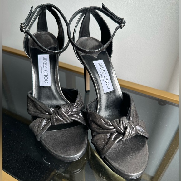 Jimmy Choo Black Knot Detail Heels